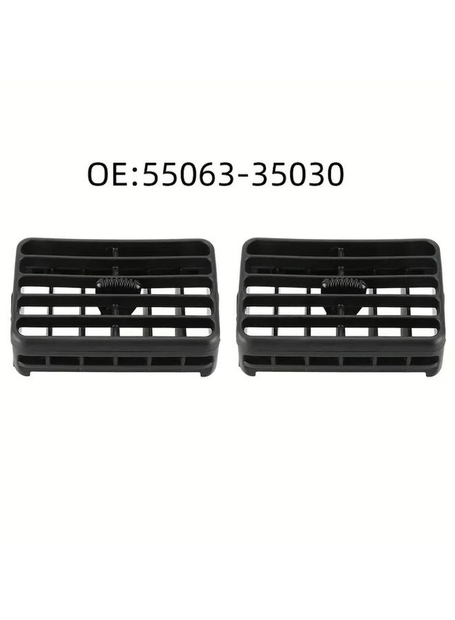 Black Air Conditioning Outlet Grille Cover Compatible with Toyota 4Runner Part 55063 35030 - Image 1